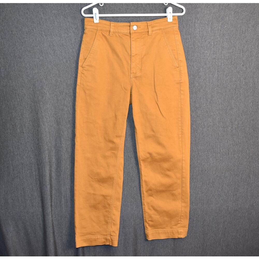 Everlane Women's 6 (29x26) Mustard Brown Cropped Straight Regular Fit Jeans